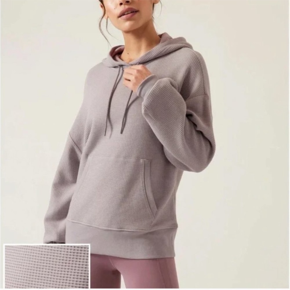 Athleta balance waffle hoodie sweatshirt